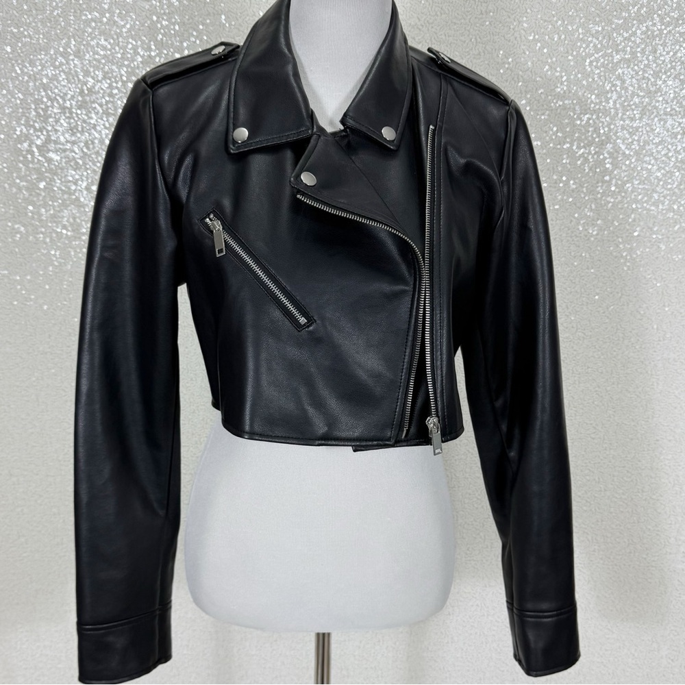 Black Leather Biker Jacket